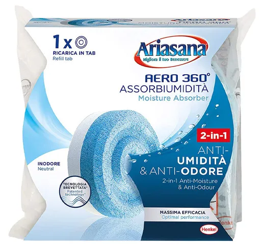 Ariasana - Ricariche Assorbiumidità Aero 360° Tab 450 gr Inodore