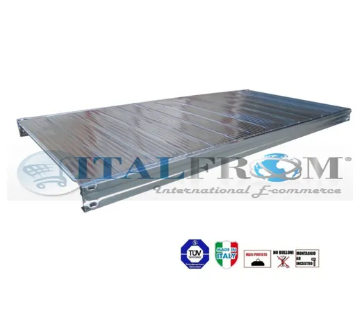 Italfrom © - Ripiano completo lunghezza 120 x Profondità 70 cm per scaffalature metalliche...