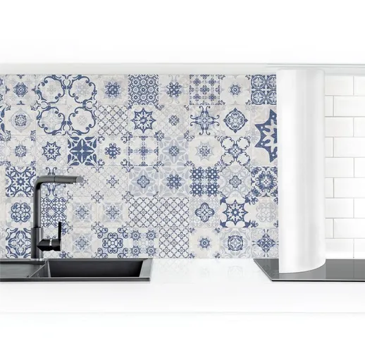 Rivestimento cucina - Blue Ceramic Tiles Agadir Dimensione HxL: 80cm x 400cm Materiale: Pr...