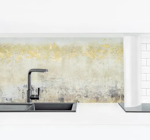 Rivestimento cucina - Golden Color Fields I Dimensione H×L: 60cm x 210cm Materiale: Magnet...