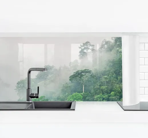 Micasia - Rivestimento cucina - Jungle Nella Nebbia Dimensione HxL: 80cm x 280cm Materiale...