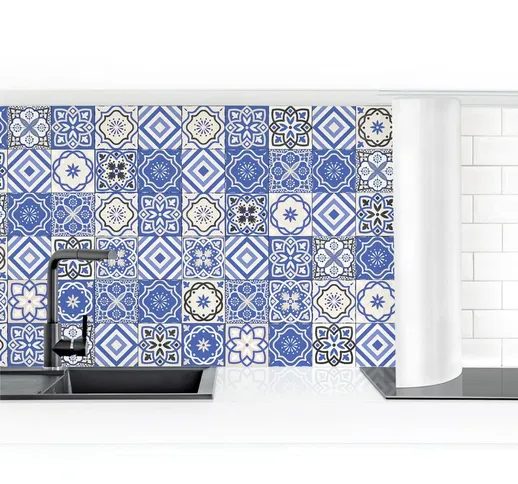 Rivestimento cucina - Mediterranean Tile Pattern Dimensione H×L: 60cm x 400cm Materiale: S...