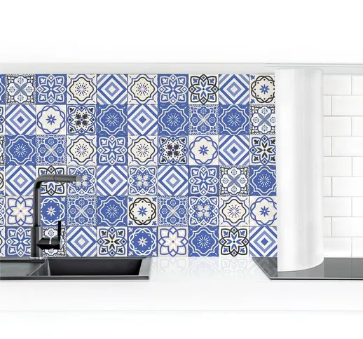 Rivestimento cucina - Mediterranean Tile Pattern Dimensione H×L: 60cm x 400cm Materiale: M...