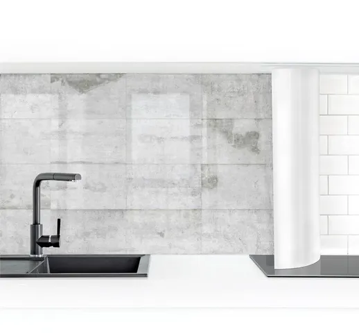 Rivestimento cucina - Large Concrete Wall Dimensione H×L: 80cm x 350cm Materiale: Magnetic...