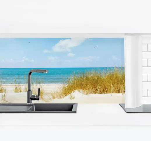 Rivestimento cucina - Spiaggia Sul Mare Del Nord Dimensione HxL: 80cm x 280cm Materiale: M...