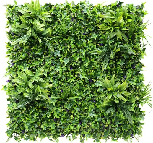 Vente-unique - Rivestimento parete vegetale sintetico Pacco da 1m² Verde - matcha - Verde