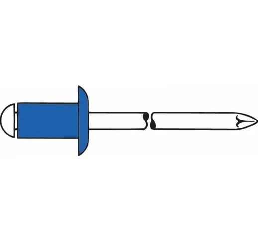 Rivet Acciaio Circolare Standard Flachkopf 4,8X20Mm (A 250) - Gesipa