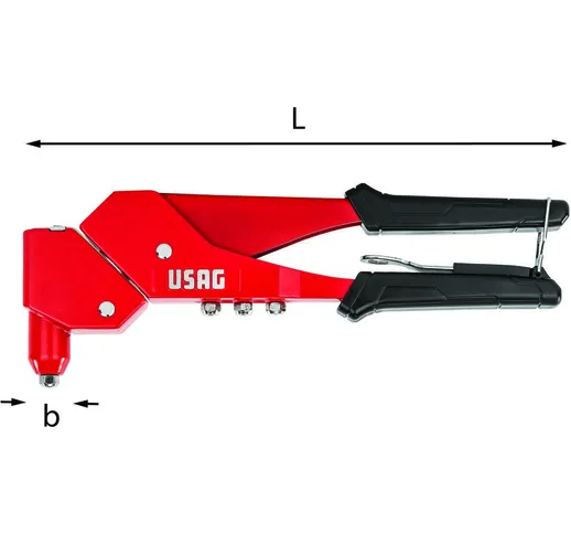 Rivettatrice con testa orientabile a 360° Usag 995 af