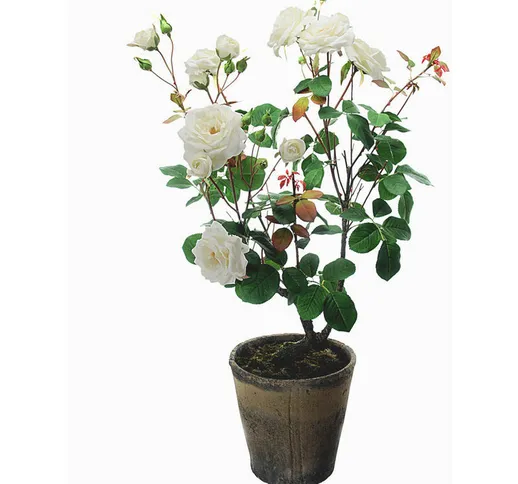 Rose Artificiali con Vaso Altezza 92 cm