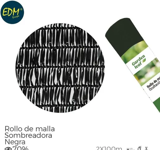 Rotolo di maglia nera 70% 2x100mts