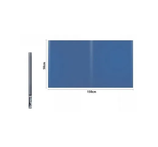 Trade Shop - Rotolo Pellicola Per Finestre Oscurante Blu 150 x 50 Cm Adesiva Vetro 70871