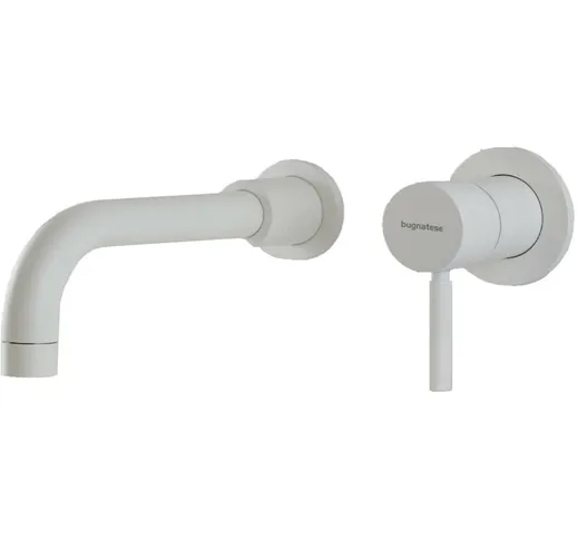 Miscelatore lavabo a parete bocca 22 cm Bugnatese Kobuk 2246-2246SC | Bianco opaco - Senza...