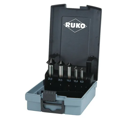 Ruko - Set di svasatori DIN 335C 90 gradi ULTIMATECUT 6,3-20,5 mm HSS-Co5 RUnaTEC 6 pz.