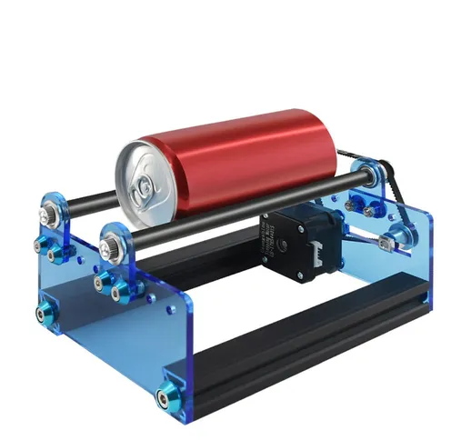 Tancyco - Rullo per incisione laser per oggetti cilindrici con asse di incisione rotante a...