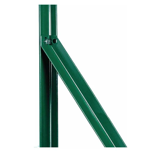  - Saetta a l 25x25x3 ferro plastificato verde palo saette recinzione varie altezze pezzi...