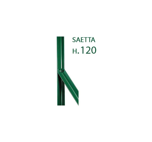 Nextradeitalia - saetta plastificata verde altezza cm 120 per paletti h 100/125/150