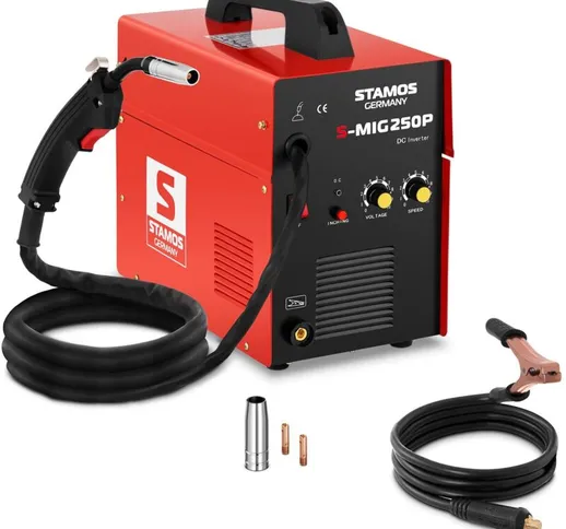 Stamos Welding - Saldatrice a filo portatile - MIG MAG - 250 A - 230 V