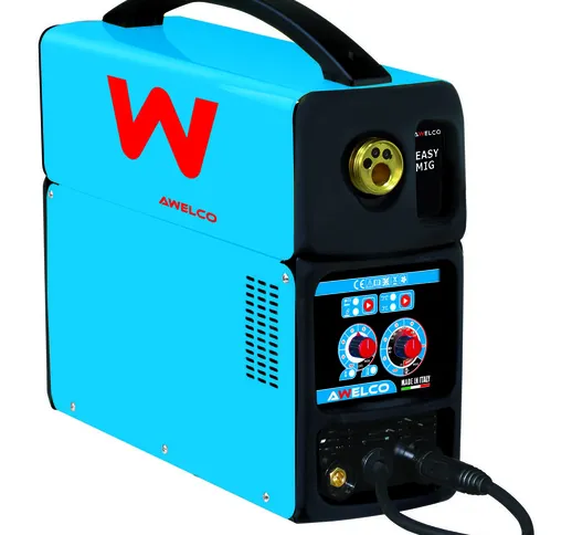 Saldatrice Awelco easymig 180 Euro inverter 155 amp per saldatura mig/mag/mog + accessori...