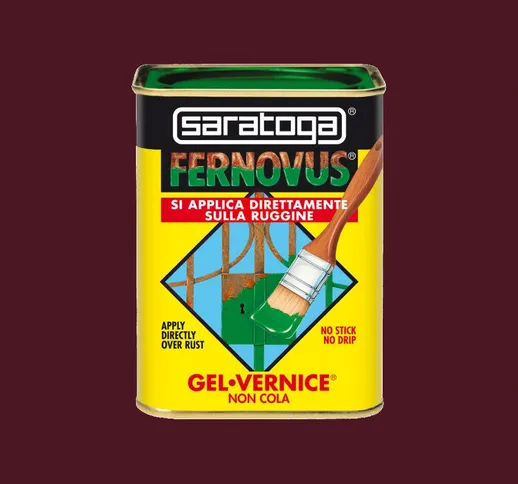 Vernice Antiruggine in Gel Fernovus, Satinato 750ml - Castagna Satinato - Saratoga