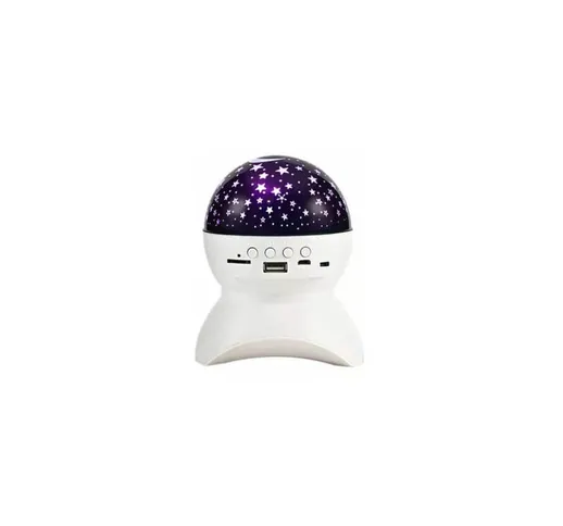 No Brand - Lampada Sfera Proiettore Stelle Luna Led Con Speaker Bluetooth Xy-890 sus