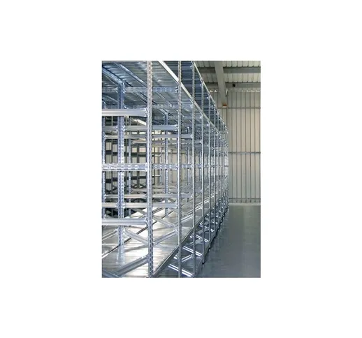 Italfrom © - Scaffalatura industriale a ripiani lunghezza 12 metri , altezza 2,00 mt, prof...
