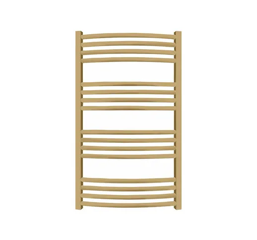 Scaldasalviette elettrico d'oro di 660mm di altezza e 586mm di larghezza - LEN660/586E8BRA