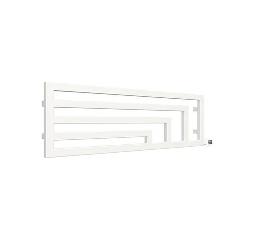 Scaldasalviette elettrico bianco 440mm di altezza e 1300mm di larghezza - 500 Watt - ANG44...