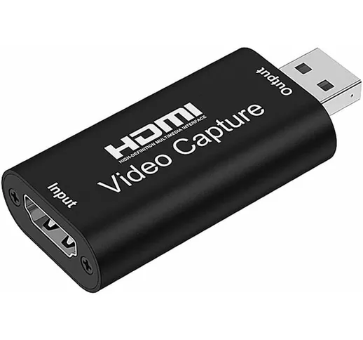 Scheda di acquisizione video USB 2.0 Hdmi Dispositivo di registrazione USB 1080P, scheda d...