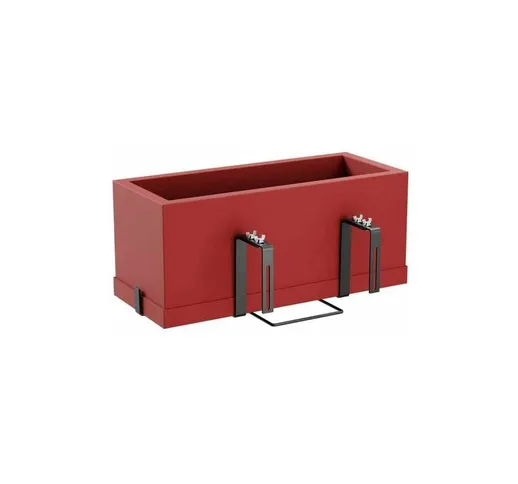 Vaso Kit Schio Cassa Essential da giardino e balcone per fiori e piante -Rosso Cardinale