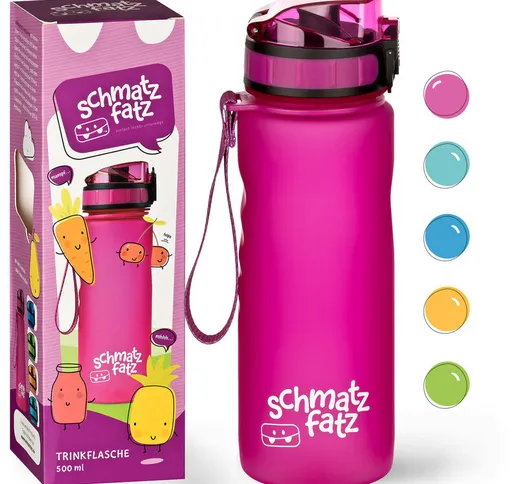 schmatzfatz, Borraccia Sportiva, 500 ml, 24 cm, Tritan