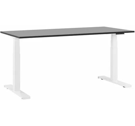 Beliani - Scrivania elettronica regolabile 180 x 80 cm bianco/nero DESTIN II