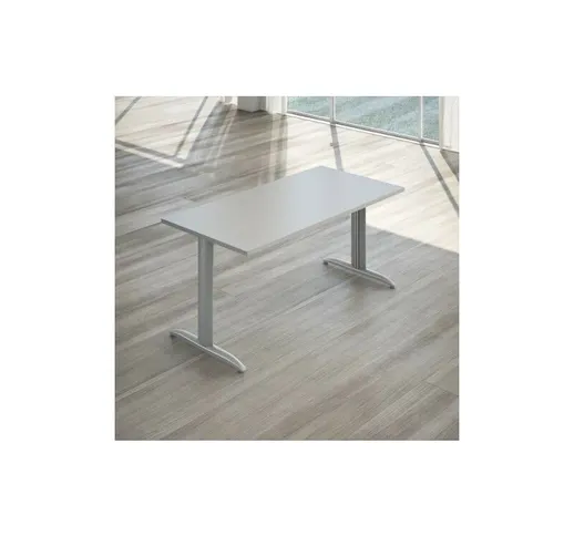 Scrivania Koros profondita 80 cm - Dimensione 160 cm | Top Grigio