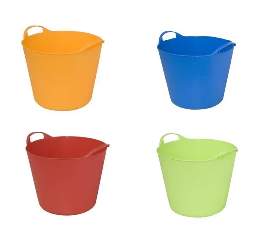 Artplast - Secchio contenitore Borsa milleusi in plastica pieghevole per casa giardino mar...