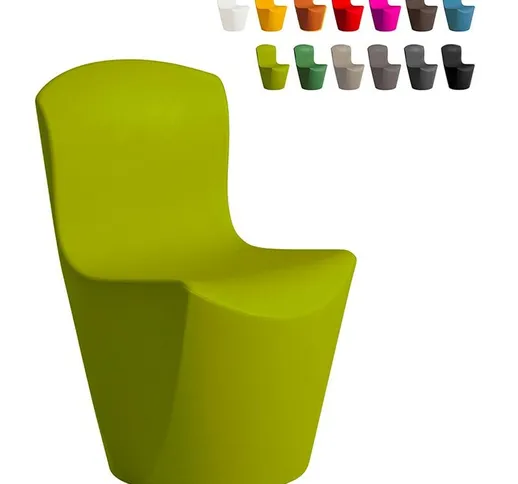 Sedia design moderno Zoe per cucina bar ristorante e giardino | Verde 2 - Slide