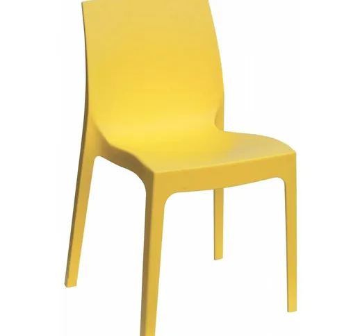 Gbshop - Sedia Giardino Bar Ristorante giallo brillante Interno Esterno Opaca Resistente I...