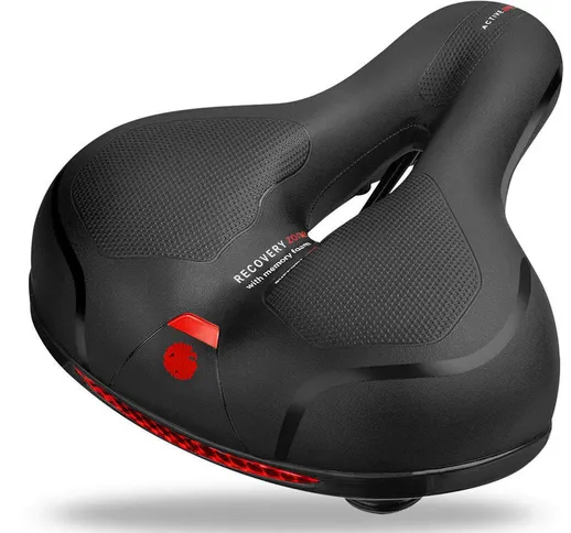 Sedile per bici MTB impermeabile Sella per bicicletta traspirante Hollow Dual Shock Absorb...