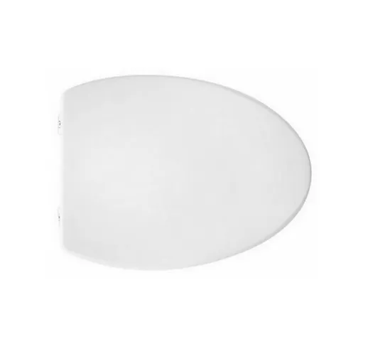 Sedile wc per disegno a vaso ovo forma 4 Bianco - Cerniere c espansione