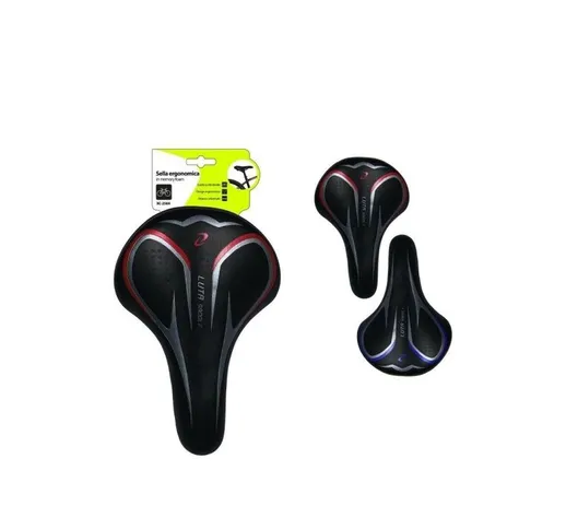 Trade Shop Traesio - Trade Shop - Sella Sellino Bici Morbida In Memory Foam Gel Sportiva E...