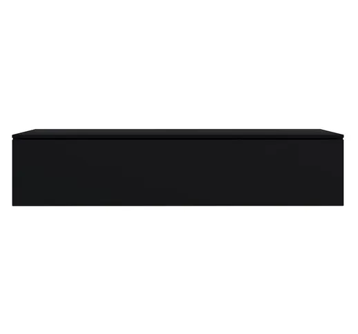 Selsey SKYLARA - Mobile TV in piedi / sospeso - 180 cm - nero opaco / nero lucido