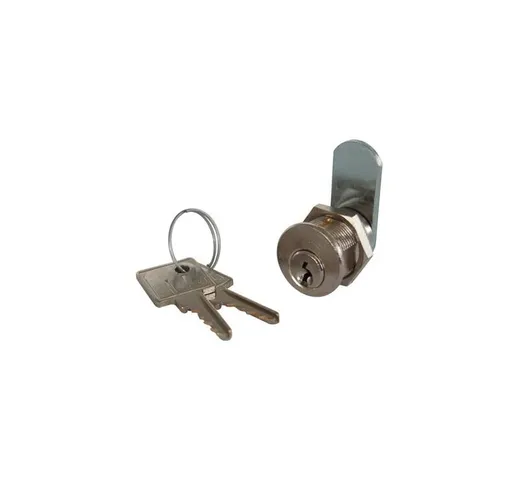 Meroni - serratura a cilindro leva dritta 22 ottone satinato f.mm 20 l.mm 16