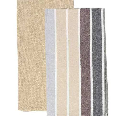 Set 2 Canovacci 50 Cm x 70 Cm Cotone Riciclato Multicolor