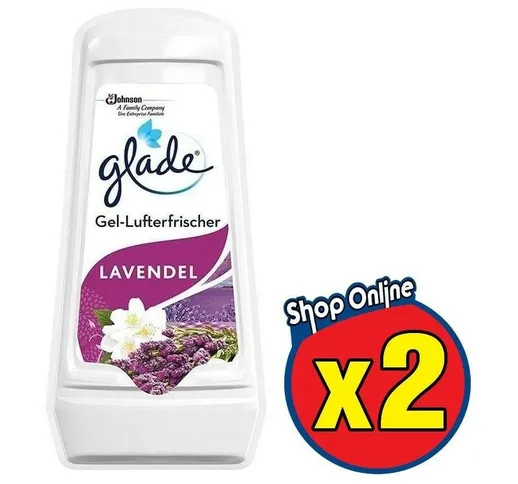 Set 2 Glade gel profumato assorbi odori alla lavanda in confezione 150 gr