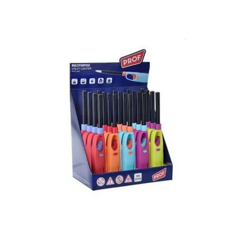 Trade Shop Traesio - Trade Shop - Set 20 Pz Accendino Accendigas Multiuso Multipurpose Uti...