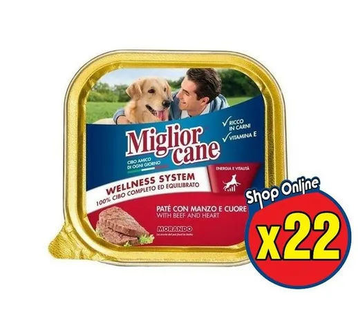 SET 22 PATE' CON MANZO E CUORE 150 GR - Miglior Cane