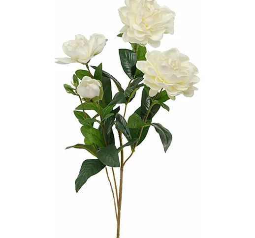 Set 3 Rami Artificiali di Gardenia Altezza 70 cm Bianco