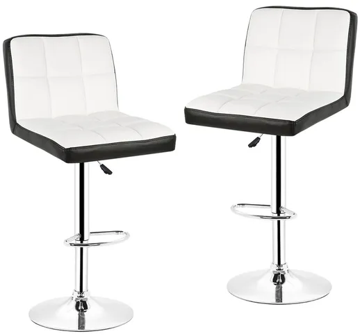 Haloyo - Set di 2 sgabelli da bar regolabili in altezza, sedie girevoli a 360°, sgabelli m...