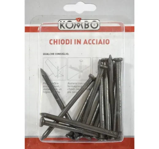 Kombo - set di chiodi punta acciao 3.7 x 60 grezzi 70 grammi