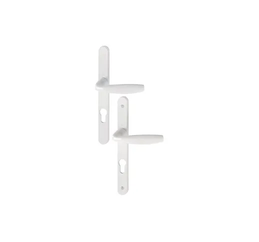 Set di porte su piastra stretta New-York 1810RH/300LMSGL/1810 Hoppe Bianco puro PZ70 - 329...