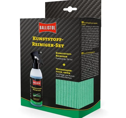 Set di pulitore di plastica (detergente per plastica 150 ml + panno in microfibra 40x40 cm...