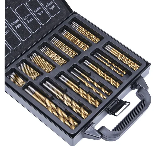 Set di punte elicoidali da 99 pezzi HSS Titanium Micro Drill Micro Drill Bit Tool 1.5mm-10...